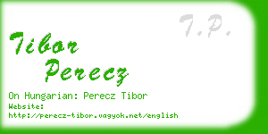 tibor perecz business card